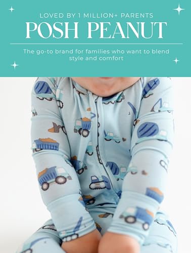Image of Posh Peanut Convertible Baby Sleepers - Footless Baby Pajamas with 2 Way Zipper for Easy Diaper Changes