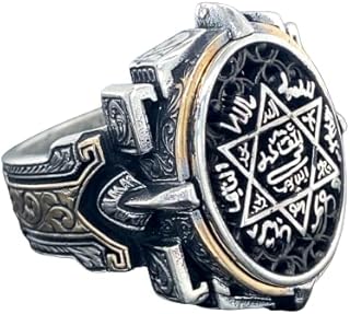 Silver Handmade Ring, Silver Seal Of Solomon Ring, Solomon Signet Ring, King Solomon Ring, 925k Sterling Handmade Silver Ring