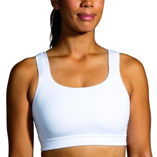 Brooks Women's Convertible 2.0 Sports Bra for High Impact Running, Workouts and Sports with Maximum Support - White - 32.0 DD - image 2