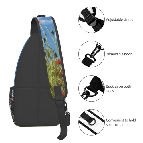 Bolso de Pecho Cruzado Deportivo Negro miniatura 5