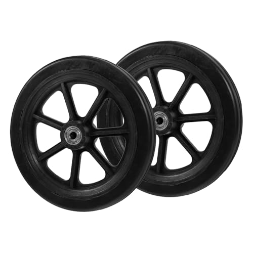 COLLBATH 1 Pair Front Wheelchair Wheels Replaceable Wheelchair Accessory Multipurpose Universal Wheel Anti-wear for Elderly Patient Chairs