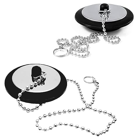 YUNYU Universal Bath Plug with Chain Cover