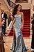 Maxianever Mermaid Prom Dresses for Women Strapless Satin 2026 Long Corset Lace Prom Party Gown with Slit Navy Blue 2
