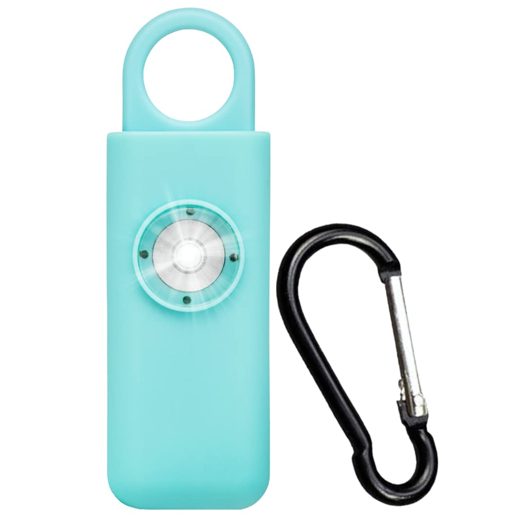 The Original Self Defense Siren – Safety Alarm for Women, Men, Children, Teens, & Elderly w/SOS LED Light & Carabiner. Self Defense Siren Keychain by Spartan Defense. Blue