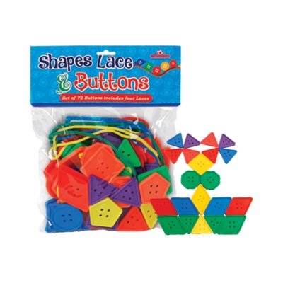 Olympia Toys and Games Jumbo Lacing Shapes&Buttons for Boys&Girls,Multicolor, 72 Pcs (B01LYAG717) Amazon Price History, Amazon Price Tracker