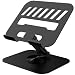 TAPMEI Metal Tablet Stand Holder Adjustable for iPad Kindle Tab, Black