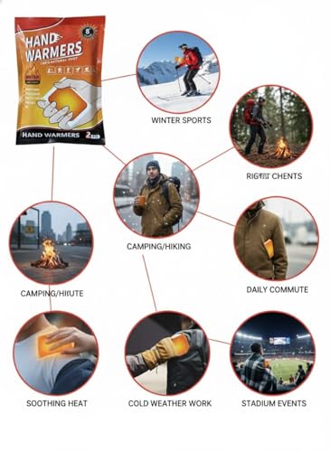 Image of Hand Warmers Heat Pouch - Self Heating Warmer Heat Pad | Heating Patch for Winters Trips | Portable Heater for Travel | Heat Patches for Winter | Winter Essentials for Men & Women (Pack of 5)