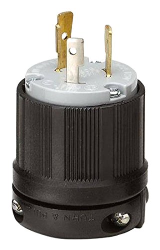 NEMA L5-20 Grounding Locking Plug, 20A 125V AC, 2 Pole 3 Wire, cUL Listed (6)