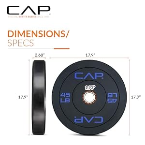 CAP 45lb Economy Olympic Bumper Plate, Single — photo 5 of 6