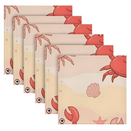 Servilletas de Tela Qilmy Set de 6, 20 x 20 Inch miniatura 2