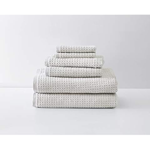 Tommy Bahama - Bath Towels Set, Highly Absorbent Cotton Bathroom Decor, Low Linting & Fade Resistant, Oeko-Tex Certified (Nothern Pacific Dune Brown, 6 Piece) Cover
