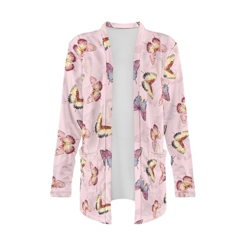 Image of Cardigan Sweaters for Women Long Sleeve Cardigan Soft Drape Open Front Fall Dusters V-Neck Jackets Dressy Loose Coat