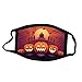 Produktbild Halloween Washable Cover Gesichts-Schutz,Adult 2020 3D Hässlicher Druck Staubdichter Ohrbügel Mund Baumwolle Mvsken Schutz Bandanas(H,1PC)