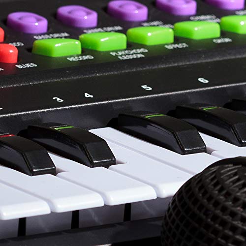 Tobar Elektronisch toetsenbord en karaokemicrofoonset, zwart - Image 6