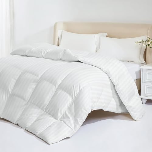 Down Feather Comforter Full Size - All Season Hotel Duvet Insert