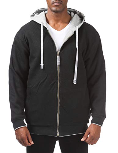 Pro Club Men's Full Zip Reversible Fleece and Thermal Hoodie4