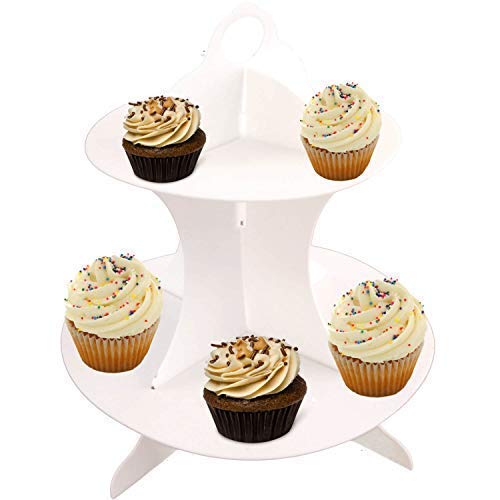 Reichstein & Kaufmann Cupcake- Ständer Etagere 22,5cm hoch Obere Etage 15,60 cm untere 21,60cm Muffin Cover