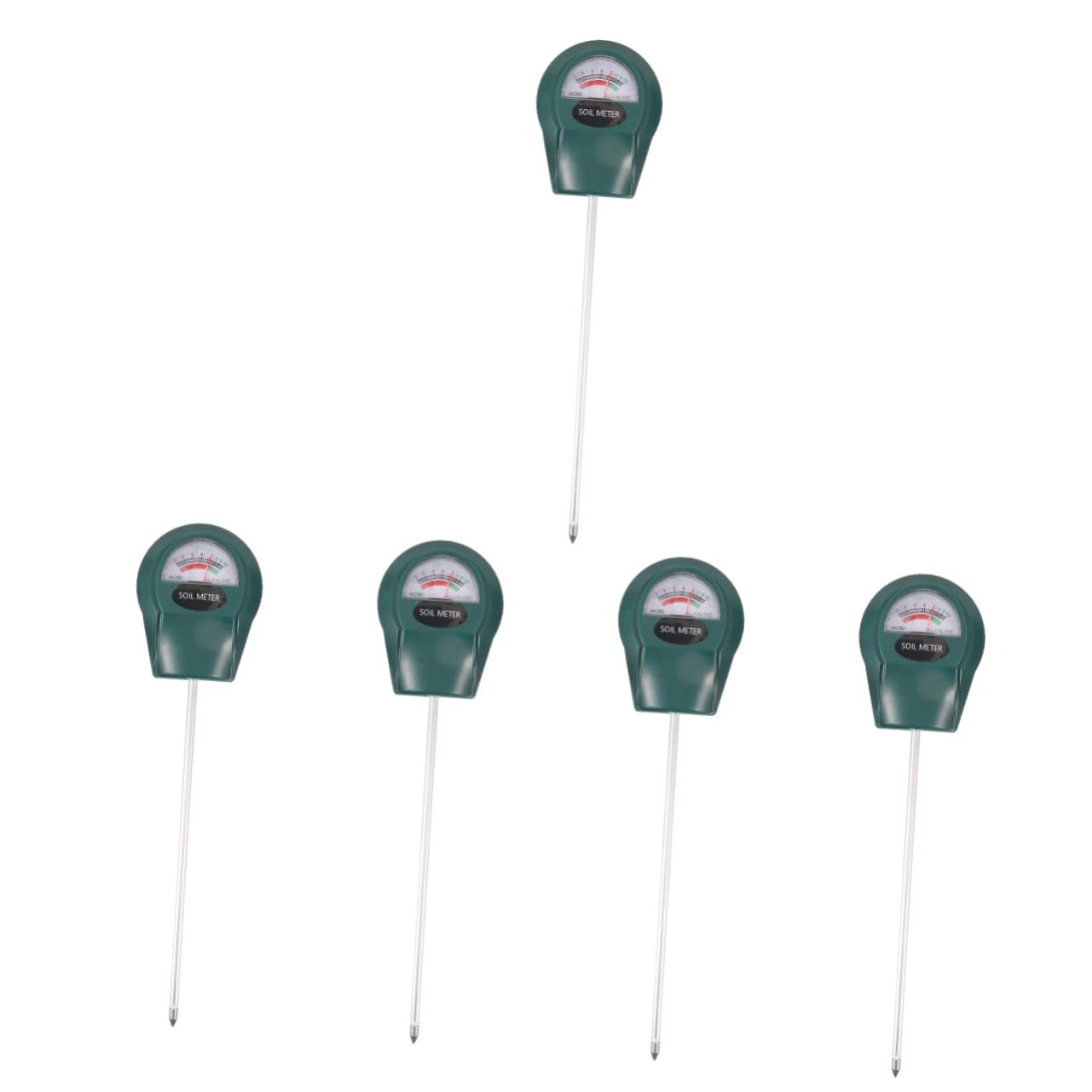BESPORTBLE 5 Stück Bodendetektor Zimmererde Bodentemperatursonde Bodenfeuchtigkeitsmesser Bodentest-kit Blumenerde Zimmerpflanzen Bodentester Boden Meter Belichtungsmesser Für Pflanzen Metall