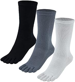 OrrinSports Toe Socks Coolmax Running Socks for Men Women 3 Pairs Athletic Breathable Five Finger Socks
