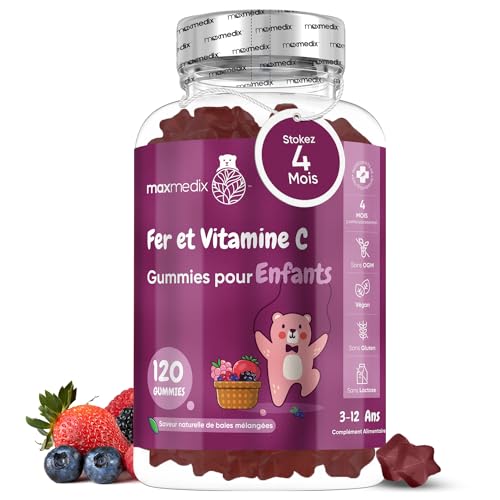 Gummies Fer et Vitamine C Enfant 120 pièces
