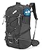 Terra Peak Flex 40 sac à dos de randonnée 40 litres femmes hommes gris - Daypack sac à dos étanche - avec système d'hydratation intégré et compartiment pour ordinateur portable - daypack unisexe