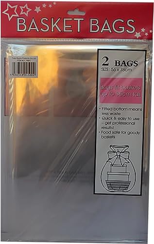 Hamper Wrap Cellophane Basket Gift Wrap Large Basket Bag by Tullip