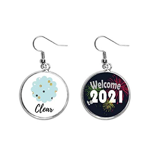 Pendientes dorados de diseño abstracto de plata estilo joya Blessing M