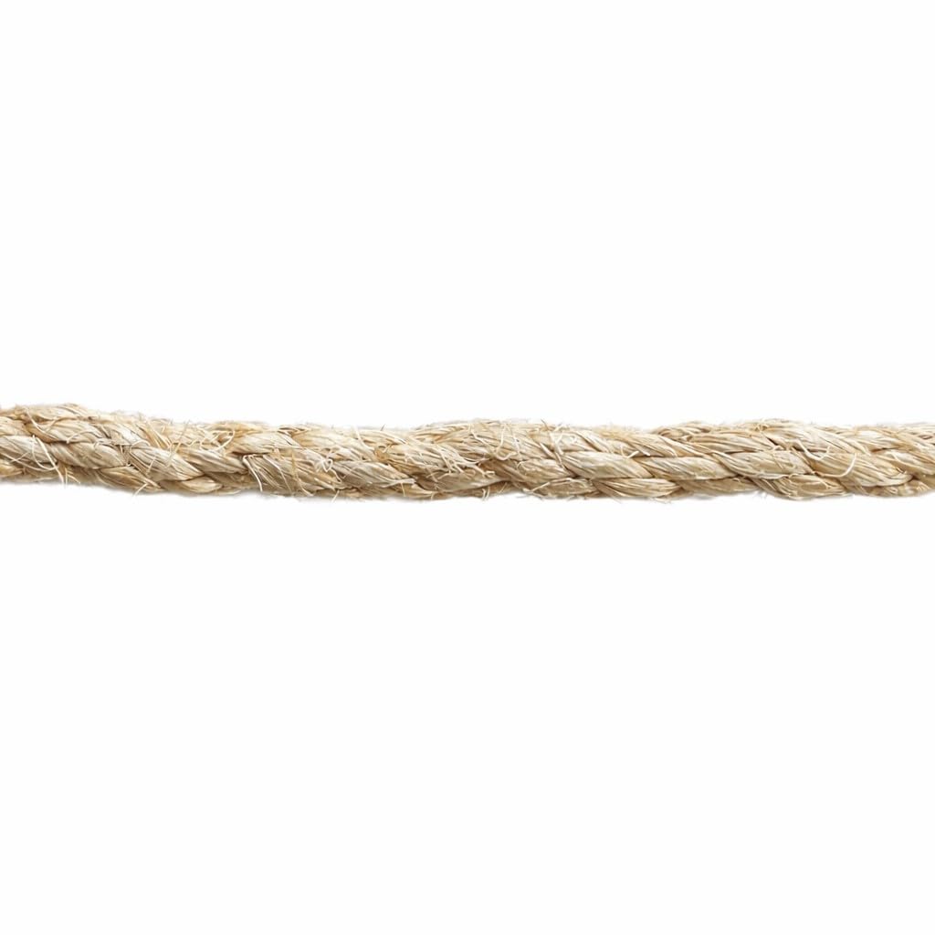Everlasto Cuerda de sisal orgánico natural de 8 mm, varias longitudes (8 mm x 220 m)