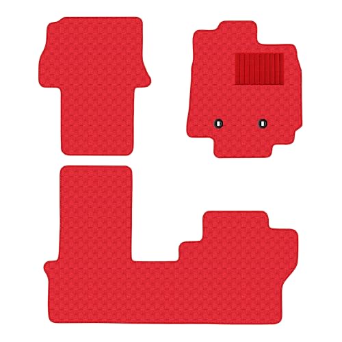 Aviles ダイハツ 新型 タント LA650S LA660S フロアマット【16色から選択】(後期ロングスライド無,16:ドット × レッド)