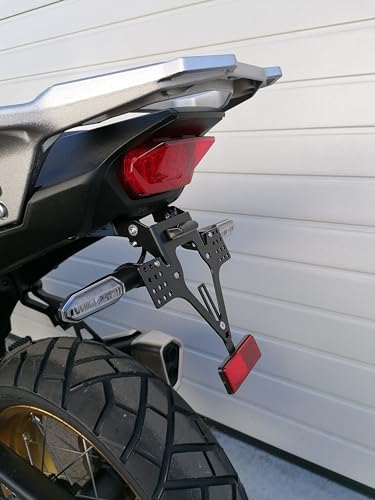 Portamatrículas Corto para Honda XL 750 Transalp 2023 conversión Trasera EVO Set Cola Corta Portamatrículas Tailtidy xl750 transalp Cult Enduro Retro Portatarga Soporte para Intermitentes Honda