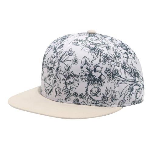 Image of Quanhaigou Snapback Hat for Men Women,Hip Hop Style Colorful Flat Bill Hats Teens Adjustable Baseball Cap