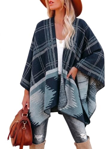 Image of Breezy Lane Shawl Wraps for Women Ponchos Ruana Wraps Cardigan