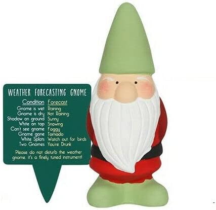 something different Terracotta Weather Gnome, Red