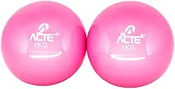 Acte, Par de Bolas Tonificadoras de 1Kg - Rosa