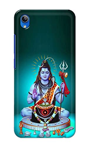 Image of Printed Hard Back Cover Case for Vivo Y91i | Vivo Y90 | Vivo Y91C Back Cover (Lord Shiva) -1803