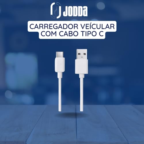 Carregador Veicular Carro Turbo 2 USB Com Cabo Tipo C