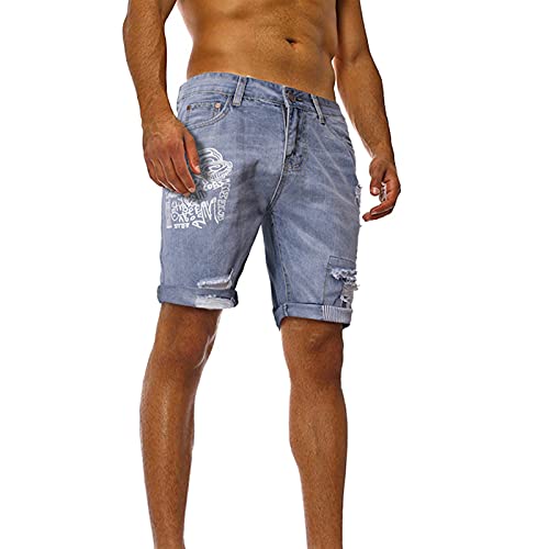 Pantaloni Corti da Uomo in Denim Pantaloncini a