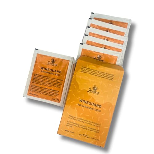 Joenos Wineguard KDS - Polvo de azufre (10 bolsas de 10 g, fabricado en Alemania)