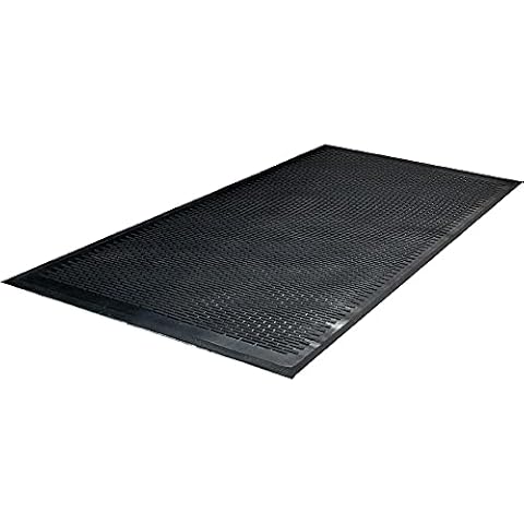 Guardian 14030500 Clean Step Outdoor Rubber Scraper Mat, Polypropylene, 36 x 60, Black Cover