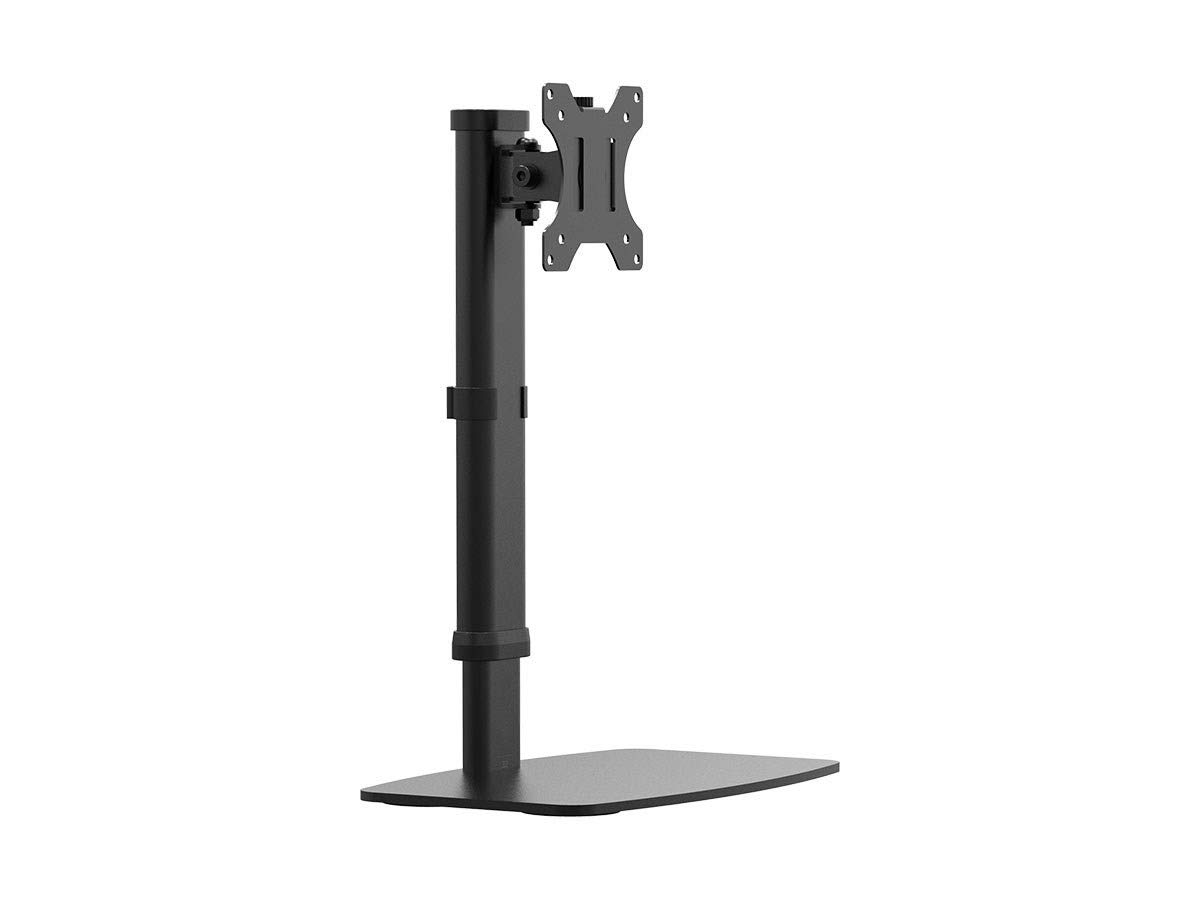 Monoprice Free Standing Single Monitor Desk Mount for Monitors Up to 27 Inches | Easy Height-Adjustable - Workstream Collection