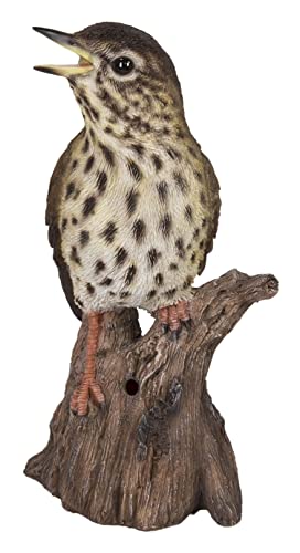 Estatua Decorativa Pájaro Cantor Activada por Movimiento miniatura 6