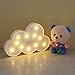 Lámpara del Adorno,GZQES, Lampara Decorativa de mesa,Iluminación Infantil Ambiente Nocturna para Habitación,Luz del LED para los niños (Nubes)