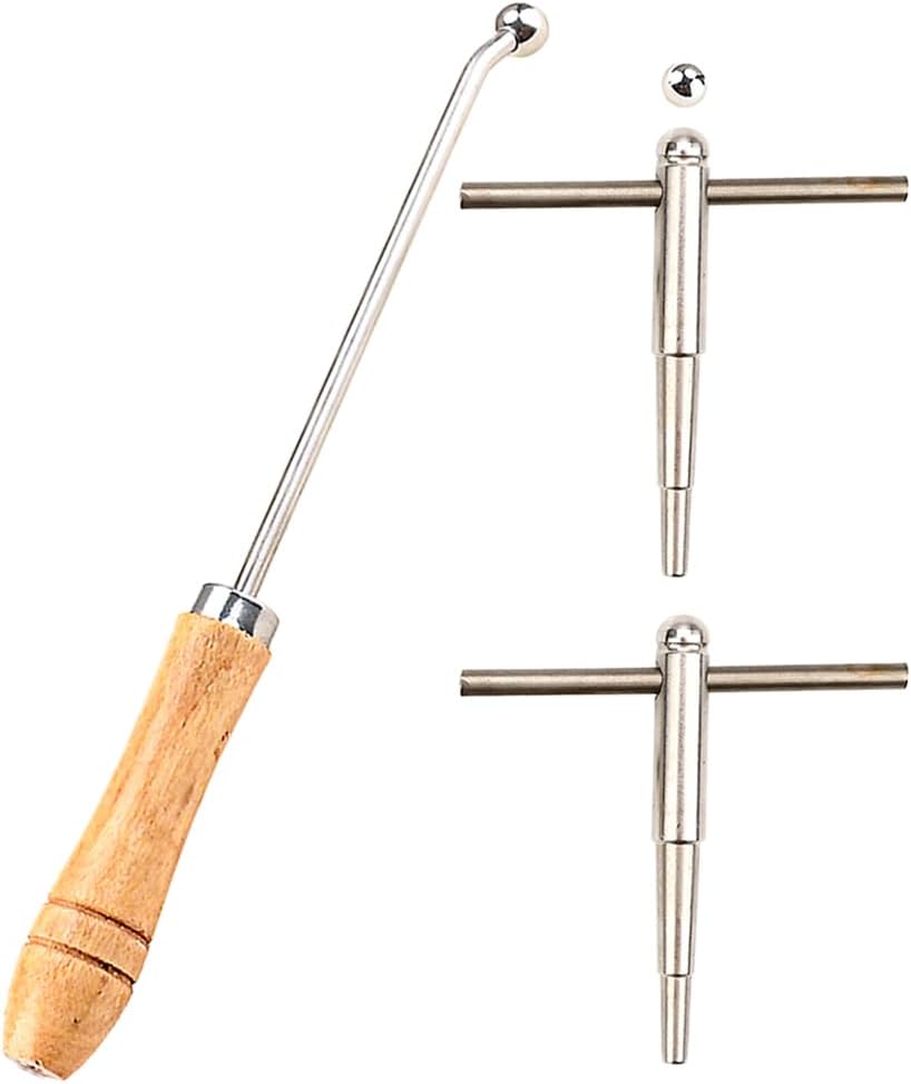 ibasenice Trumpet Repair Tool Set 9.25 Inch Wind Instrument Truing and Dent Repair Tools for Trombone French Horn Maintenance and Adjustment