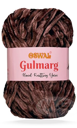 Image of M.G Knitting Chunky Velvet Yarn, Gulmarg 300 GMS Best Used with Knitting Needles, Crochet Needles Wool Yarn for Knitting.-U Art-BACI