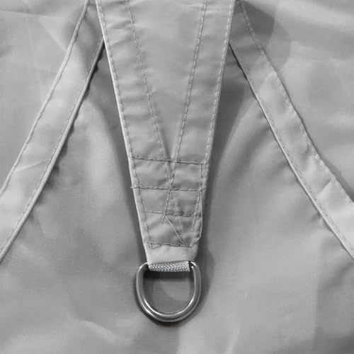 Sun Shade Sail, 3x3m Waterproof Rectangle Sunscreen Awning Canopy, Shade Sail 95% UV Block with Free Rope, for Outdoor, Garden, Patio, Yard, Party, Balcony(Grey) - Image 4