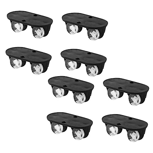 KJHBV Rodas De Rodízio De Carrinho 8 Peças Acessórios De Polia Rodízios Pegajosos Rodas De Utensílio