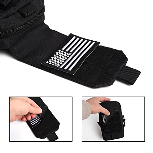 Lionfoxbox Molle Pouch With Adhesive Strip & Tactical Molle Pouches For Belt, Multi-Purpose Compact Tactical Waist Bags, Military Water-Resistant Waist Pack (Pouch With Adhesive Strip) #TOP2
