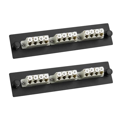 Panneau de brassage fibre LC optimisé 12 ports pour connexion multimode
