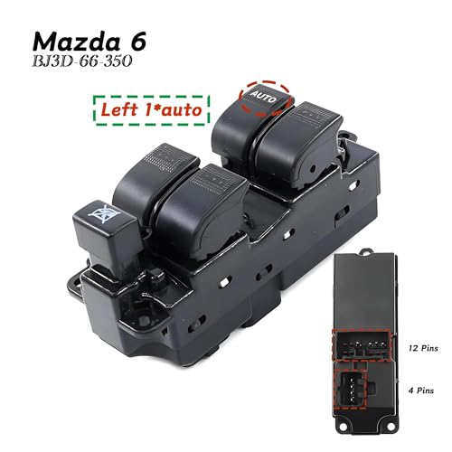 Interrupteur de vitre pour Mazda 6 2003-2012 commande principale lève-vitre BJ3D-66-350A