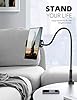 Lamicall Gooseneck Tablet Holder, Flexible Tablet Stand - 36" Lazy Arm 360 Adjustable Holder Clamp Bracket Bed for 2024 iPad Pro 9.7, 10.5, 11, iPad Air mini 2 3 4 5 6, Switch, 4.7-11" Devices -Black #3